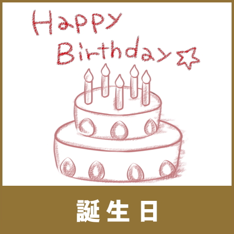 文例集　誕生日